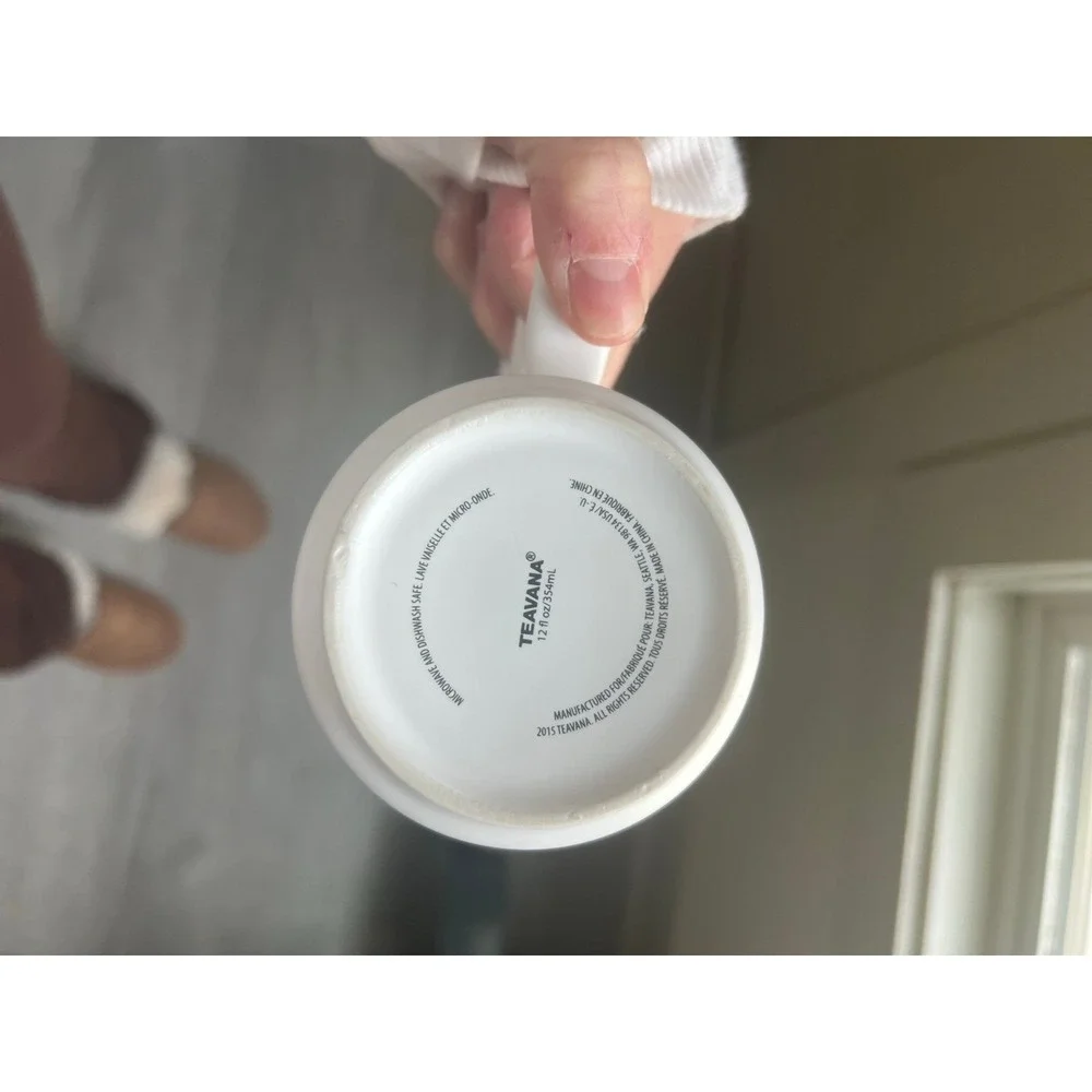 Teavana mug white coffee‎